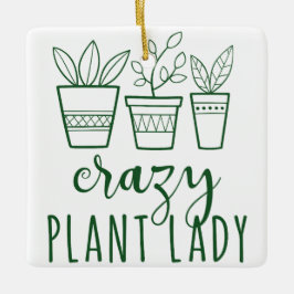 ORNAMENTO DE CERÂMICA CRAZY PLANANT LADY