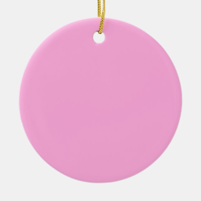 Ornamento De Cerâmica Create Your Own editable (Frente)