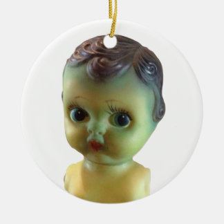 Ornamento De Cerâmica Creepy Baby Ornament