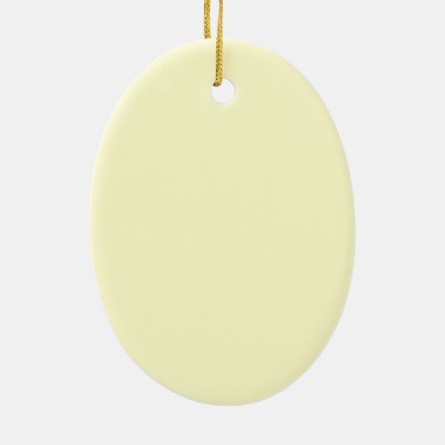 Ornamento De Cerâmica Creme Cor Sólida de Escala Superior (Verso)