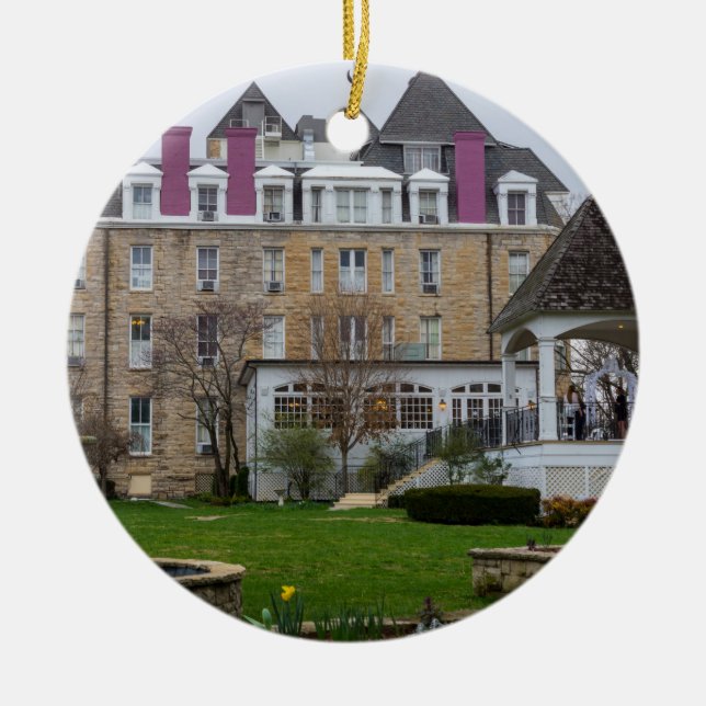 Ornamento De Cerâmica Crescente de Eureka (Frente)