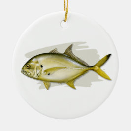 Ornamento De Cerâmica Crevalle Jack Cerâmica Ornament