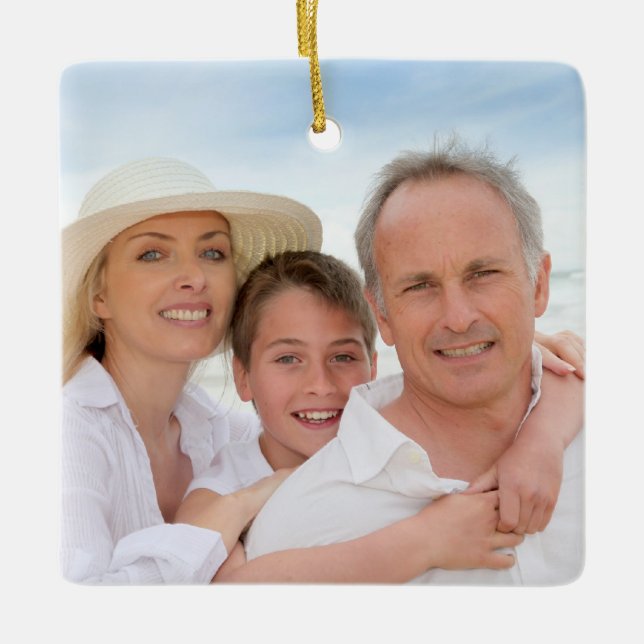 Ornamento De Cerâmica Criação do seu pedido (Frente)