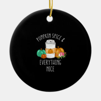 Ornamento De Cerâmica Crianças Pumpkin Spice E Tudo O Que É Bonito Nadad