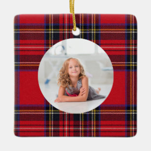 Ornamento De Cerâmica Criar seu próprio Tartan real da foto Stewart