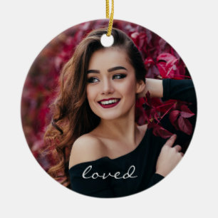 Ornamento De Cerâmica Criar sua própria foto feita sob encomenda DIY