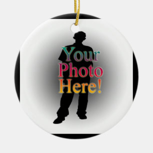 Ornamento De Cerâmica Criar sua própria foto personalizada costume