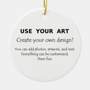 Ornamento De Cerâmica Criar suas próprias decorações usam suas fotos da