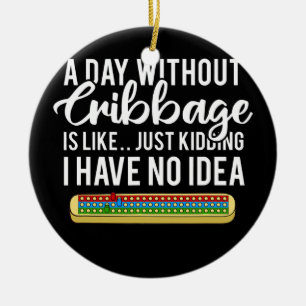 Ornamento De Cerâmica Cribbage Board Player Card Game Rules Crib Play