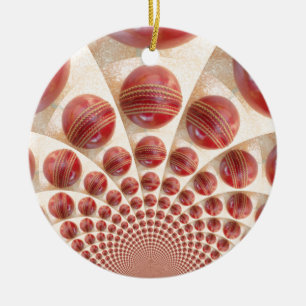 Ornamento De Cerâmica Cricket Balls: Array ritmado