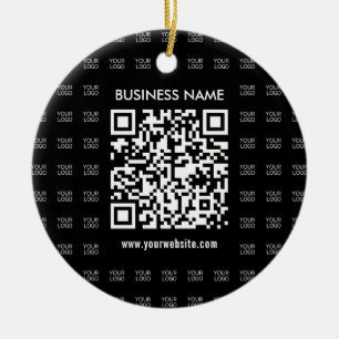 Ornamento De Cerâmica Crie Instantaneamente um Código QR Escaneável e um