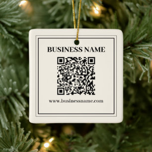 Ornamento De Cerâmica Crie Instantaneamente um Código QR Escaneável para