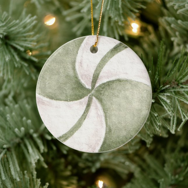 Ornamento De Cerâmica Crie o seu próprio natal de lanterna doce (Árvore)