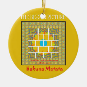 Ornamento De Cerâmica Crie o seu próprio quadro colorido