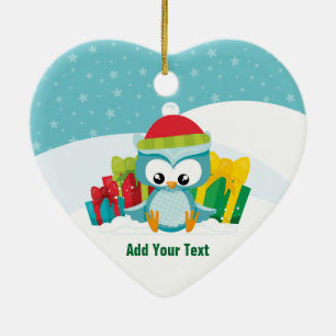 Ornamento De Cerâmica Crie o seu próprio texto e design:-) nome ou nome