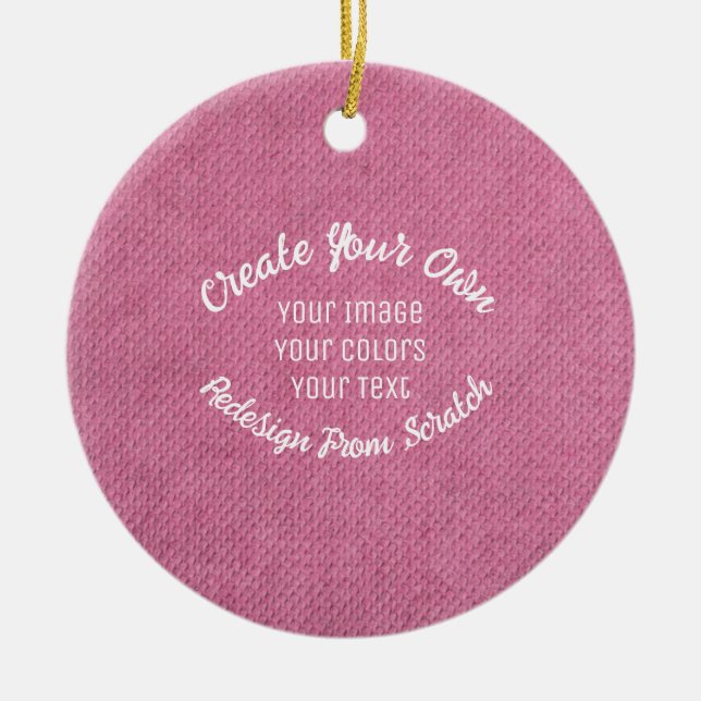 Ornamento De Cerâmica Crie seu (Frente)