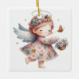 Ornamento De Cerâmica Crie seu próprio Anjo de Posições Espumantes