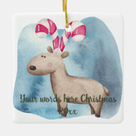 Ornamento De Cerâmica Crie Seu Próprio Natal De Névoa De Pepperminta