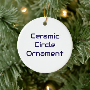 Ornamento De Cerâmica Crie Seu Próprio Ornament de Círculo de Cerâmica