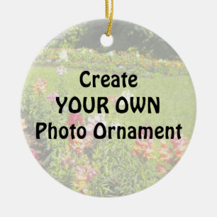 Ornamento De Cerâmica Crie seu próprio pedido de fotos
