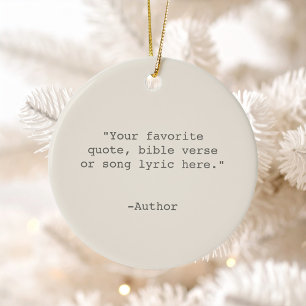 Ornamento De Cerâmica Crie sua própria cotação