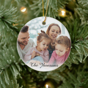 Ornamento De Cerâmica Crie Sua Própria Foto Personalizada DIY