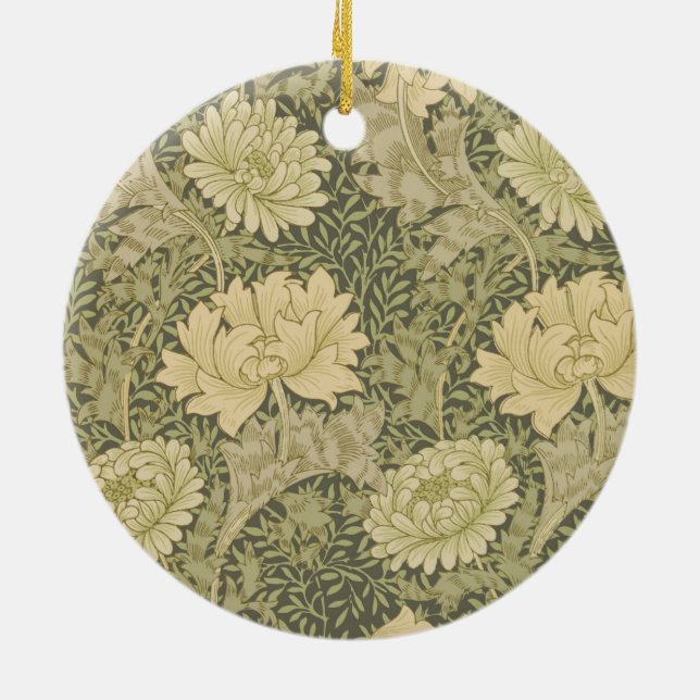 Ornamento De Cerâmica Crisântemo Mãe William Morris (Traseira)