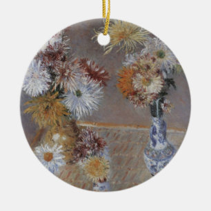Ornamento De Cerâmica Crisântemos por Gustave Caillebotte