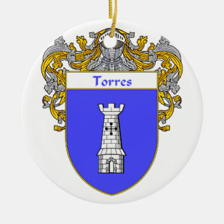 Ornamento De Cerâmica Crista da brasão/família de Torres