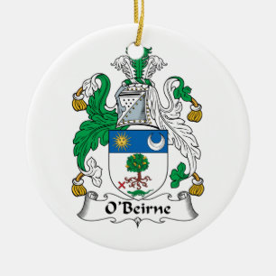 Ornamento De Cerâmica Crista da família de O'Beirne
