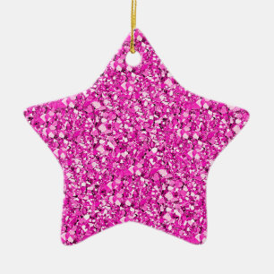 Ornamento De Cerâmica Cristais de quartzo de Druzy - rosa do fúcsia