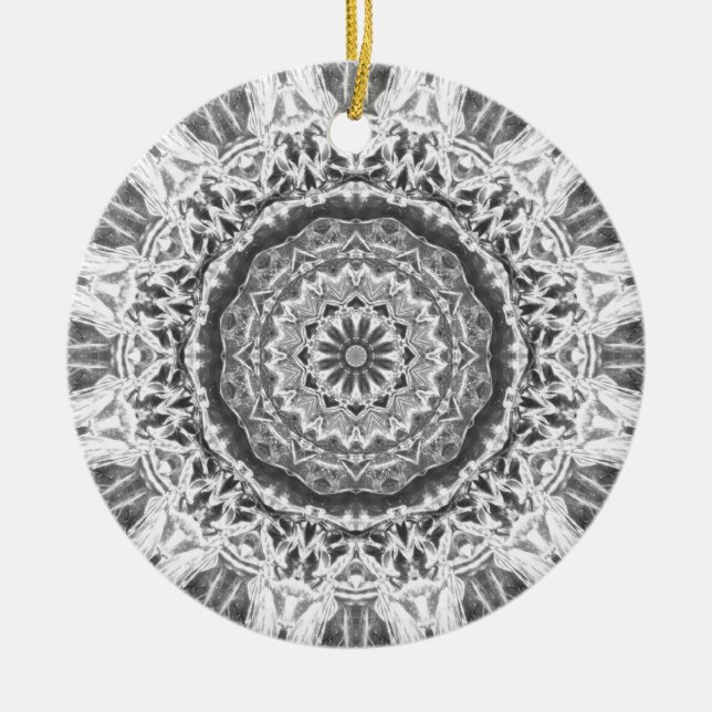 Ornamento De Cerâmica Cristal Caleidoscópio 02 (Frente)