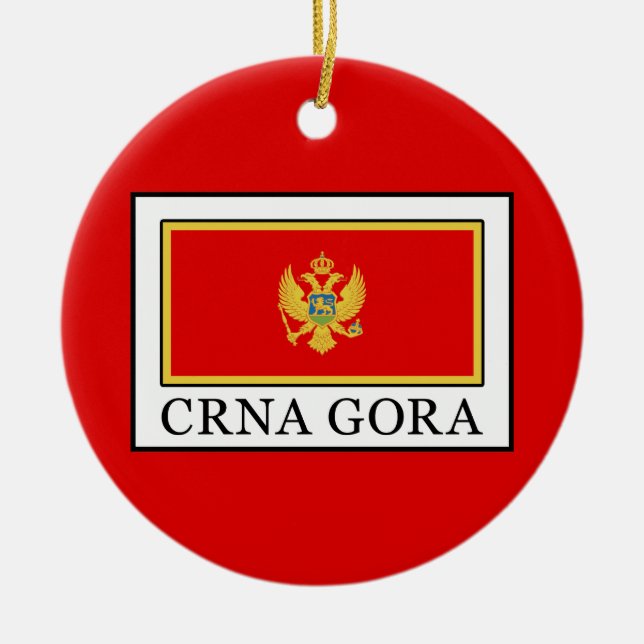 Ornamento De Cerâmica Crna Gora (Frente)