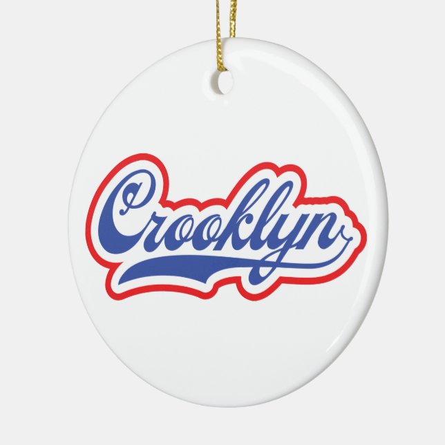 Ornamento De Cerâmica Crooklyn, NYC (Esquerda)