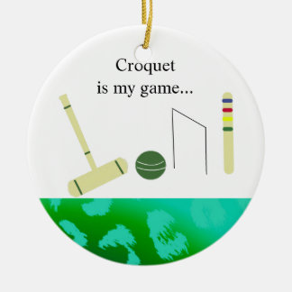 Ornamento De Cerâmica Croqué é o meu Jogo