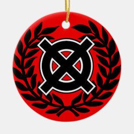 Ornamento De Cerâmica Cruz Celta