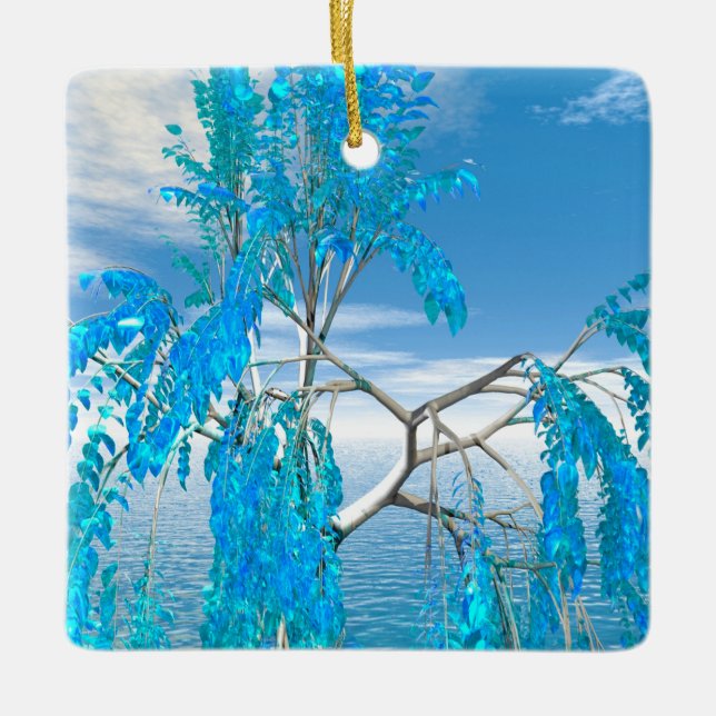 Ornamento De Cerâmica Crystal Summer Tree (Frente)