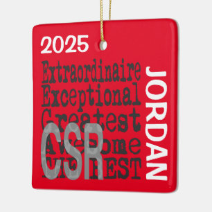 Ornamento De Cerâmica CSR Extraordinário PERSONALIZADO