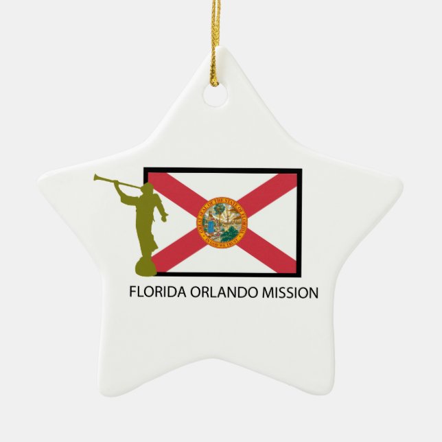 ORNAMENTO DE CERÂMICA CTR DA MISSÃO LDS DE FLORIDA ORLANDO (Frente)