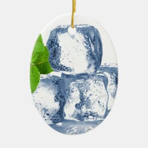 Ornamento De Cerâmica Cubo de gelo legal você mesmo