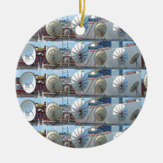 Ornamento De Cerâmica Cubo de uma comunicação da tevê do Internet da