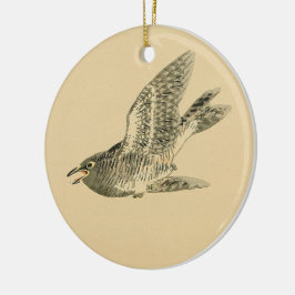 Ornamento De Cerâmica Cuckoo (Arte Japonesa) (por Kono Bairei)