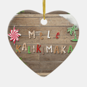Ornamento De Cerâmica Cumprimento havaiano do pão-de-espécie do estilo