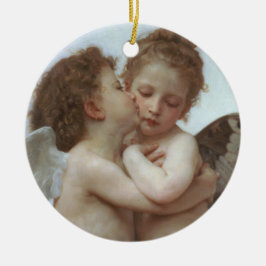 Ornamento De Cerâmica Cupid and Psyche as children - William Bouguereau