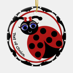 Ornamento De Cerâmica Curvas Lady Bug Madeleine Toon
