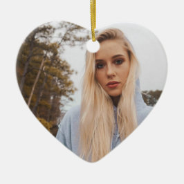 Ornamento De Cerâmica Custom Birthday Photo Ornaments – Keepsakes