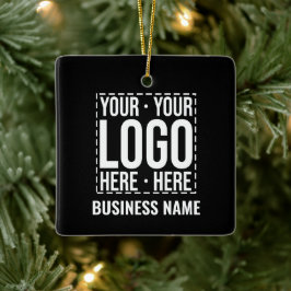 Ornamento De Cerâmica Custom Business Logo Corporate Company Modern Cool
