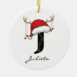 Ornamento De Cerâmica Custom Family Holiday Ornament for Mom or Dad
