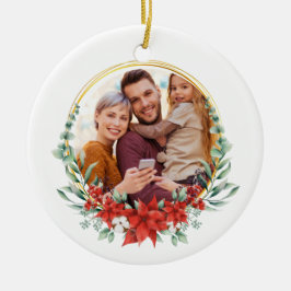 Ornamento De Cerâmica Custom Family Photo Holly Holly 