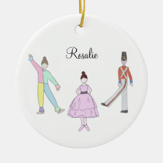 Ornamento De Cerâmica Customizable Polichinelle/Soldier/Party Girl
